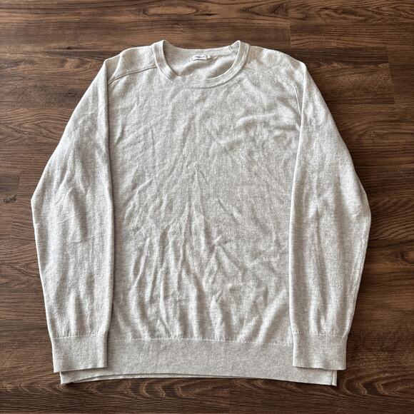 Filippa K Size XL Wool/Cotton 50/50 Blend Men's Sweater Gray Long Sleeve Soft - Picture 1 of 10